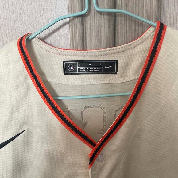 Mens Buster Posey #28 Cream San Francisco Giants Big & Tall Jersey - Picture 4 of 6